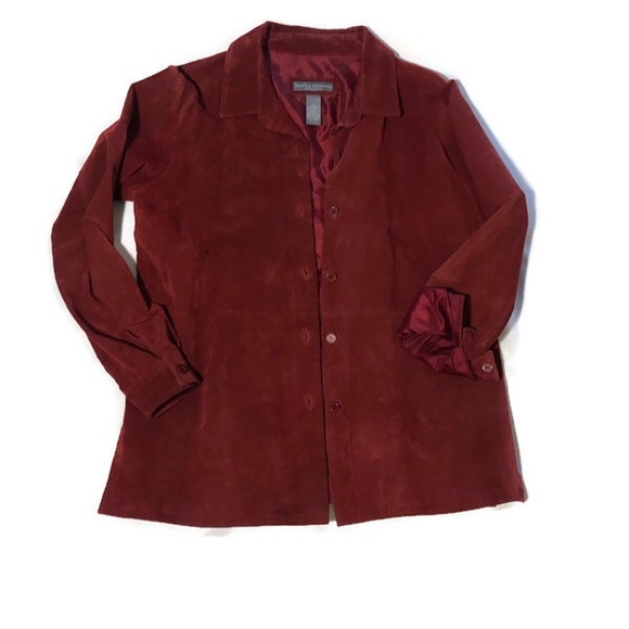 Jessica Holbrook vintage suede long shirt jacket - Picture 3 of 9